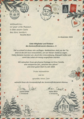 Weihnachtsgrüße 2024